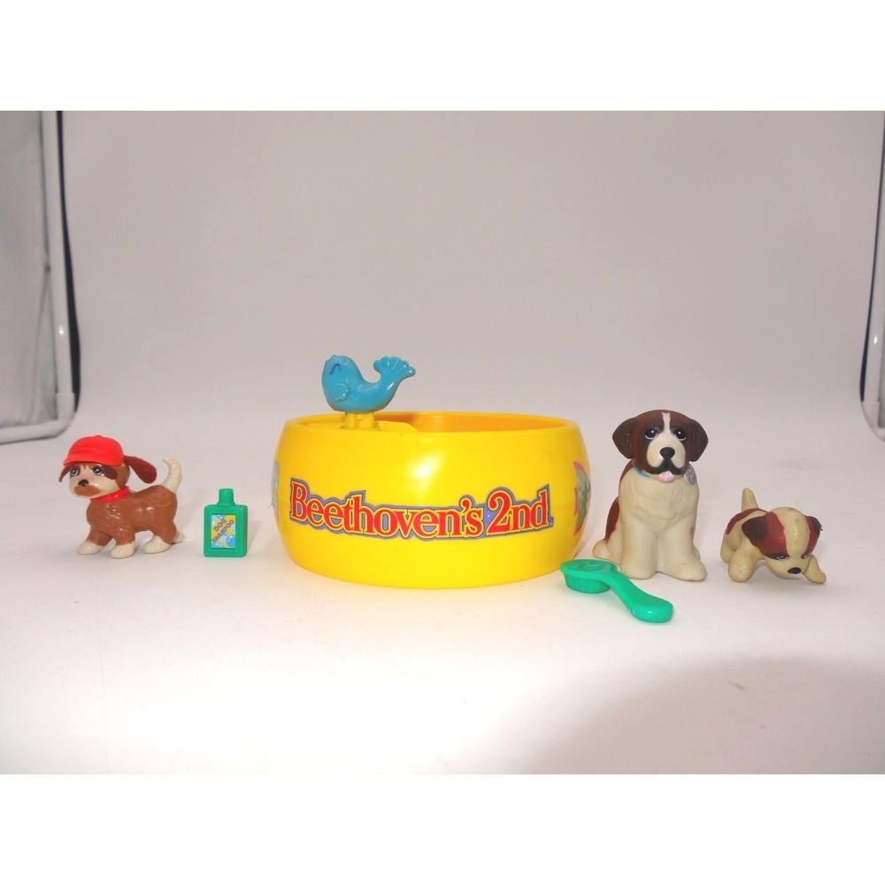 Littlest Pet Shop‎ Beethoven's Puppy Pool 1994 Set St. Bernards 5 Dogs Kenner